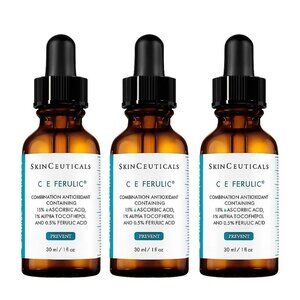 Pack of 3 Skin Ceuticals C E Ferulic Serum 15% L-Ascorbic Acid – 1 fl oz / 30m